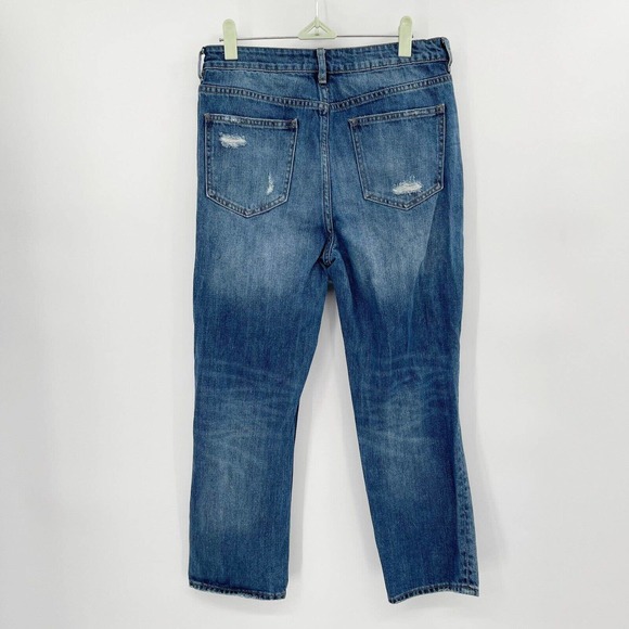 Pacsun Distressed Mom Jeans Blue Size‎ 28 Denim High Rise Medium Wash Cotton - Picture 5 of 11